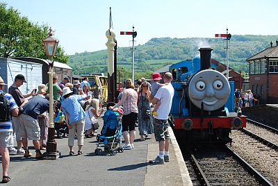 Thomas the Tank Engine at Winchcombe station. Picture by Ian Crowder/GWSR